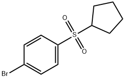 1-Bromo-4-(cyclopentanesulfonyl)benzene Struktur