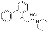 Triethylamine, 2-(2-biphenylyloxy)-, hydrochloride Struktur