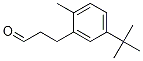 Benzenepropanal, 5-(1,1-diMethylethyl)-2-Methyl- Struktur