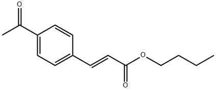 (E)-3-(4-ACETYL-PHENYL)-ACRYLIC ACID BUTYL ESTER Struktur