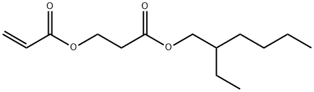 2-Propenoic acid, 3-[(2-ethylhexyl)oxy]-3-oxopropyl ester Struktur