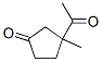 Cyclopentanone, 3-acetyl-3-methyl- (9CI) Struktur