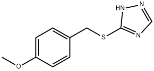 3-[(4-METHOXYBENZYL)THIO]-1H-1,2,4-TRIAZOLE Struktur