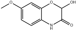 2H-1,4-Benzoxazin-3(4H)-one, 2-hydroxy-7-methoxy- Structure