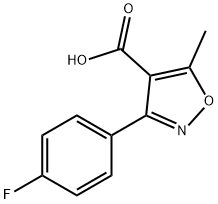 3-(4-FLUOROPHENYL)-5-METHYL-4-ISOXAZOLECARBOXYLIC ACID Struktur