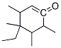 5-ethyl-3,4,5,6-tetramethylcyclohexen-2-one Struktur