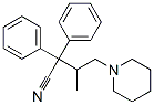 beta-methyl-alpha,alpha-diphenylpiperidine-1-butyronitrile Struktur