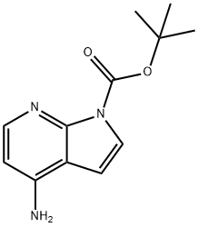 1H-Pyrrolo[2,3-b]pyridine-1-carboxylic acid, 4-aMino-, 1,1-diMethylethyl ester Struktur