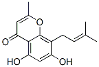 5,7-Dihydroxy-2-methyl-8-(3-methyl-2-butenyl)-4H-1-benzopyran-4-one Struktur