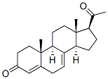 Pregna-4,7-diene-3,20-dione Struktur