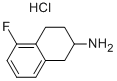 5-FLUORO-1,2,3,4-TETRAHYDRO-NAPHTHALEN-2-YLAMINE HYDROCHLORIDE Struktur