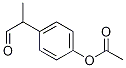 4-(1-oxopropan-2-yl)phenyl acetate Struktur