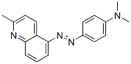 2-Methyl-5-(4-dimethylaminophenylazo)quinoline Struktur