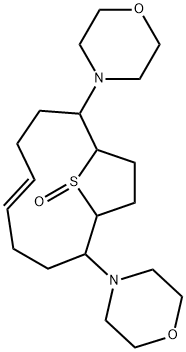 2,9-Dimorpholino-13-thiabicyclo(8.2.1)tridec-5-ene 13-oxide Struktur