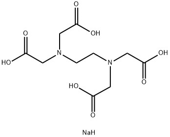 sodium trihydrogen ethylenediaminetetraacetate Struktur