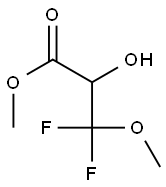 Propanoic  acid,  3,3-difluoro-2-hydroxy-3-methoxy-,  methyl  ester Struktur