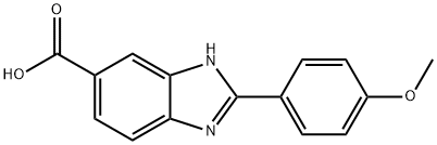 2-(4-Methoxyphenyl)-1H-benzimidazole-5-carboxylic acid Struktur