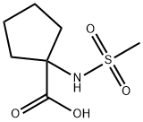 Cyclopentanecarboxylic acid, 1-[(methylsulfonyl)amino]- (9CI) Struktur