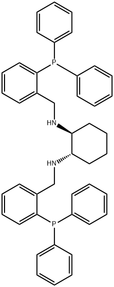 (1S,2S)-N,N-Bis[2-(diphenylphosphino)benzyl]cyclohexane-1,2-diamine, min. 97% Struktur