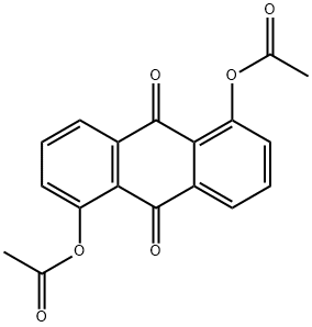 1,5-Diacetoxy-9,10-anthraquinone Struktur