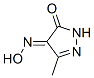 1H-Pyrazole-4,5-dione,3-methyl-,4-oxime,(E)-(9CI) Struktur