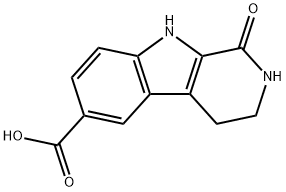 1-OXO-2,3,4,9-TETRAHYDRO-1H-B-CARBOLINE-6-CARBOXYLIC ACID Struktur