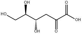 4,5,6-trihydroxy-2-oxo-hexanoic acid Struktur