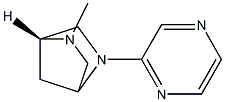 2,5-Diazabicyclo[2.2.1]heptane,2-methyl-5-pyrazinyl-,(1R)-(9CI) Struktur