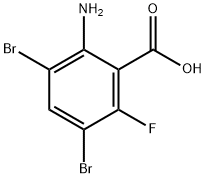 2-AMINO-3,5-DIBROMO-6-FLUOROBENZOIC ACID price.