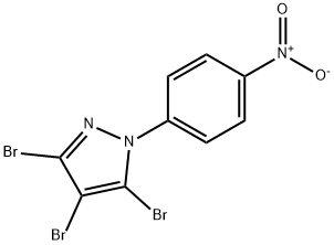 3,4,5-TRIBROMO-1-(4-NITROPHENYL)-1H-PYRAZOLE Struktur