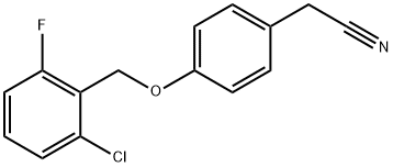 4-(2-氯-6-氟芐氧基)苯乙腈 結(jié)構(gòu)式