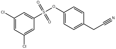 4-(CYANOMETHYL)PHENYL 3,5-DICHLOROBENZENE-1-SULFONATE Struktur