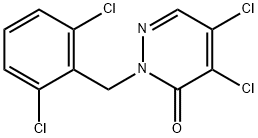 4,5-DICHLORO-2-(2,6-DICHLOROBENZYL)-2,3-DIHYDROPYRIDAZIN-3-ONE Struktur