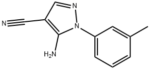 5-AMINO-1-(3-METHYLPHENYL)-1H-PYRAZOLE-4-CARBONITRILE Struktur