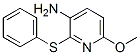 3-Amino-6-methoxy-2-(phenylthio)pyridine Struktur