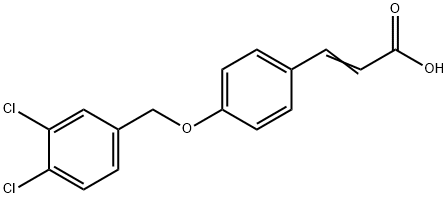 4-(3,4-DICHLOROBENZYLOXY)CINNAMIC ACID Struktur