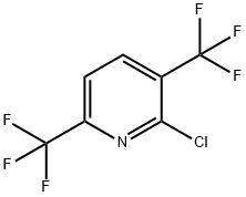 2-CHLORO-3,6-BIS(TRIFLUOROMETHYL)PYRIDINE Struktur