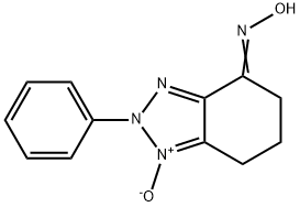 4-HYDROXYIMINO-2-PHENYL-4,5,6,7-TETRAHYDRO-2H-1,2,3-BENZOTRIAZOL-1-IUM-1-OLATE Struktur