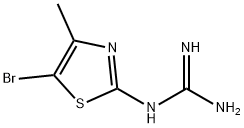 N-(5-BROMO-4-METHYL-1,3-THIAZOL-2-YL)GUANIDINE Struktur