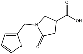 5-OXO-1-(2-THIENYLMETHYL)PYRROLIDINE-3-CARBOXYLIC ACID Struktur