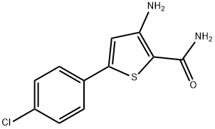 3-AMINO-5-(4-CHLOROPHENYL)THIOPHENE-2-CARBOXAMIDE Struktur