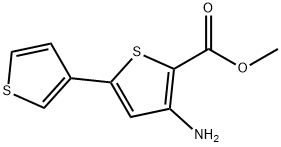 Methyl 3-amino-5-(thien-3-yl)thiophene-2-carboxylate Struktur