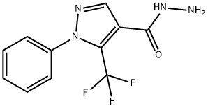 1-PHENYL-5-(TRIFLUOROMETHYL)-1H-PYRAZOLE-4-CARBOHYDRAZIDE Struktur