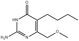 2-AMINO-5-BUTYL-6-(METHOXYMETHYL)PYRIMIDIN-4-OL Struktur