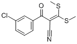 2-(3-CHLOROBENZOYL)-3,3-DI(METHYLTHIO)ACRYLONITRILE Struktur