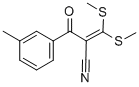 2-(3-METHYLBENZOYL)-3,3-DI(METHYLTHIO)ACRYLONITRILE Struktur