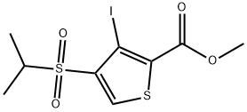 METHYL 3-IODO-4-(ISOPROPYLSULFONYL)THIOPHENE-2-CARBOXYLATE Struktur