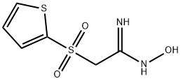 N'-HYDROXY-2-(2-THIENYLSULFONYL)ETHANIMIDAMIDE Struktur