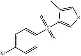 3-[(4-CHLOROPHENYL)SULFONYL]-4-METHYLTHIOPHENE Struktur