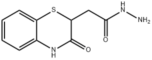 2-(3-OXO-3,4-DIHYDRO-2H-1,4-BENZOTHIAZIN-2-YL)-ETHANOHYDRAZIDE Struktur